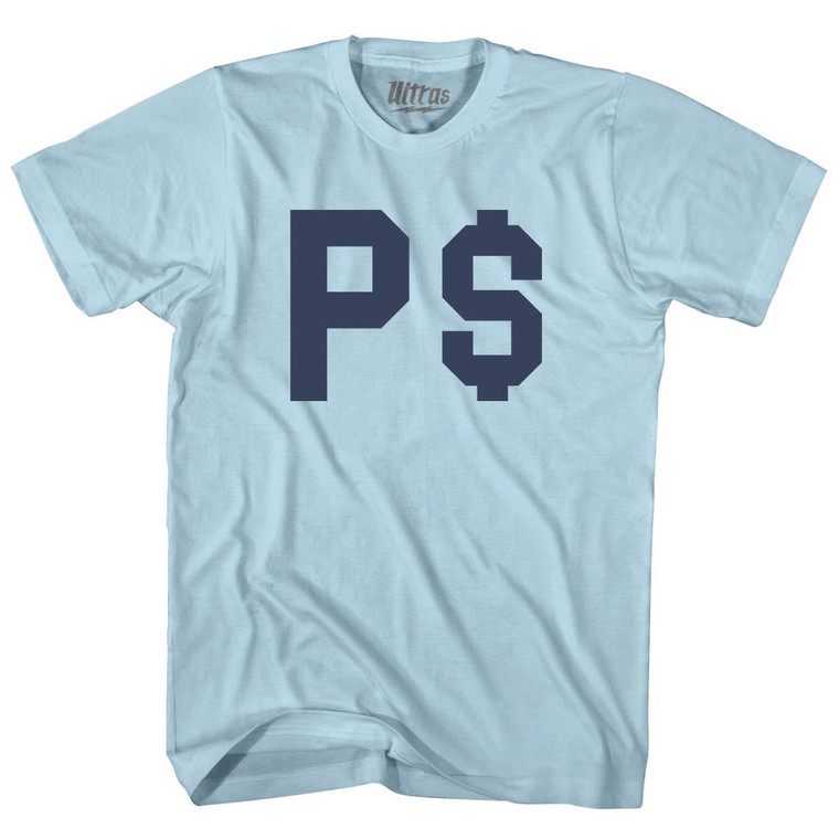 P Money Adult Cotton T-shirt - Light Blue