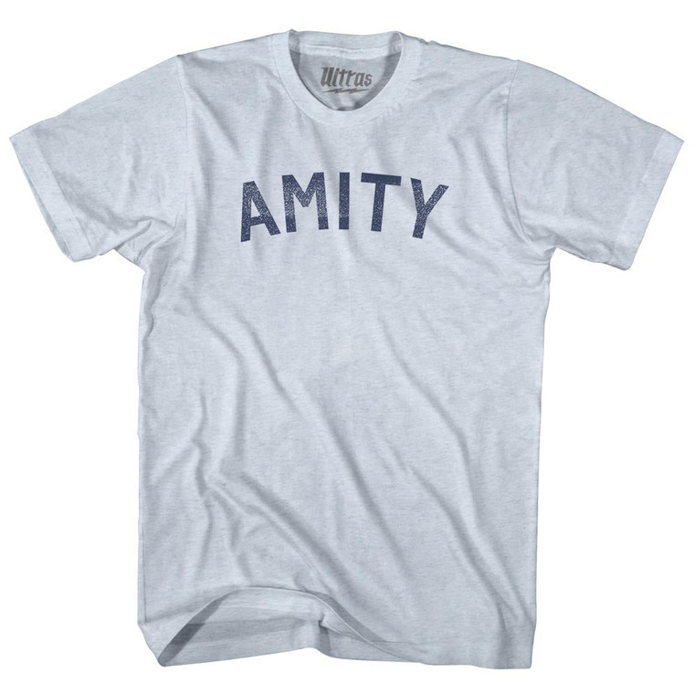 Amity Adult Tri-Blend T-shirt - Athletic White