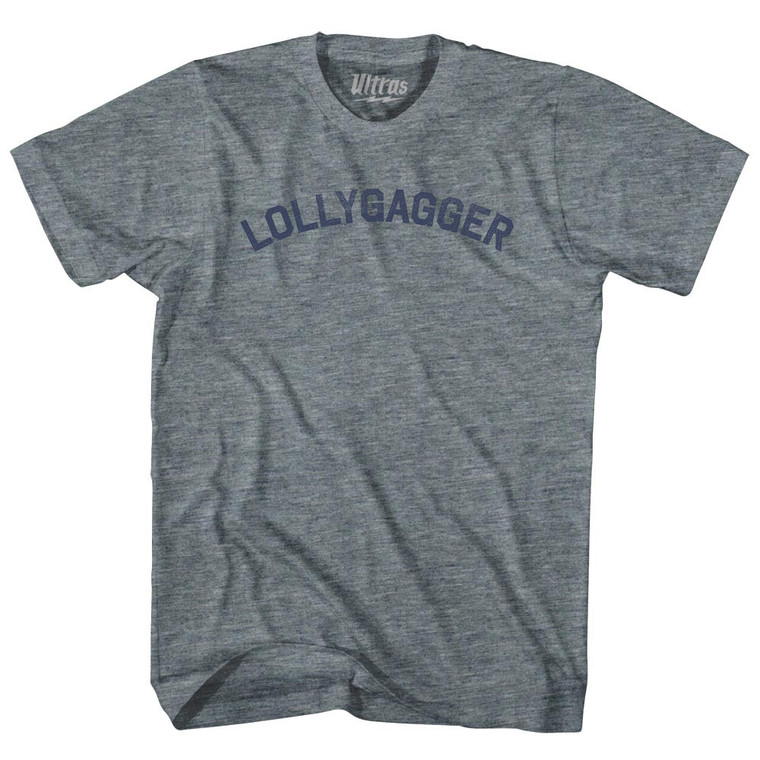 Lollygagger Womens Tri-Blend Junior Cut T-Shirt - Athletic Grey