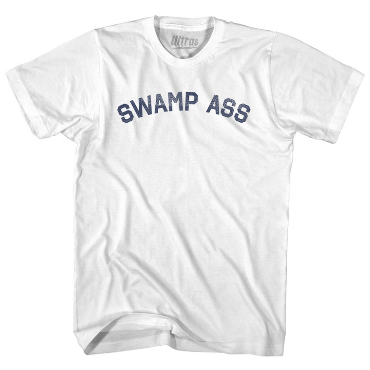 Swamp Ass Adult Cotton T-shirt - White