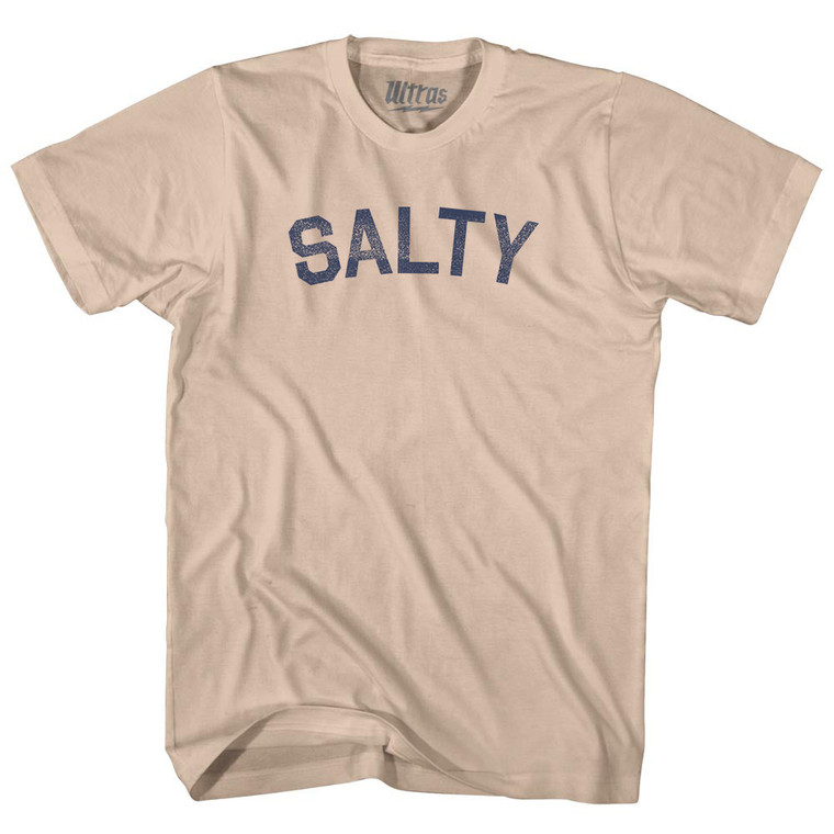 Salty Adult Cotton T-shirt - Creme