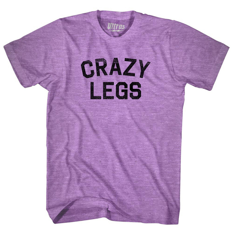 Crazy Legs Adult Tri-Blend T-shirt - Athletic Purple