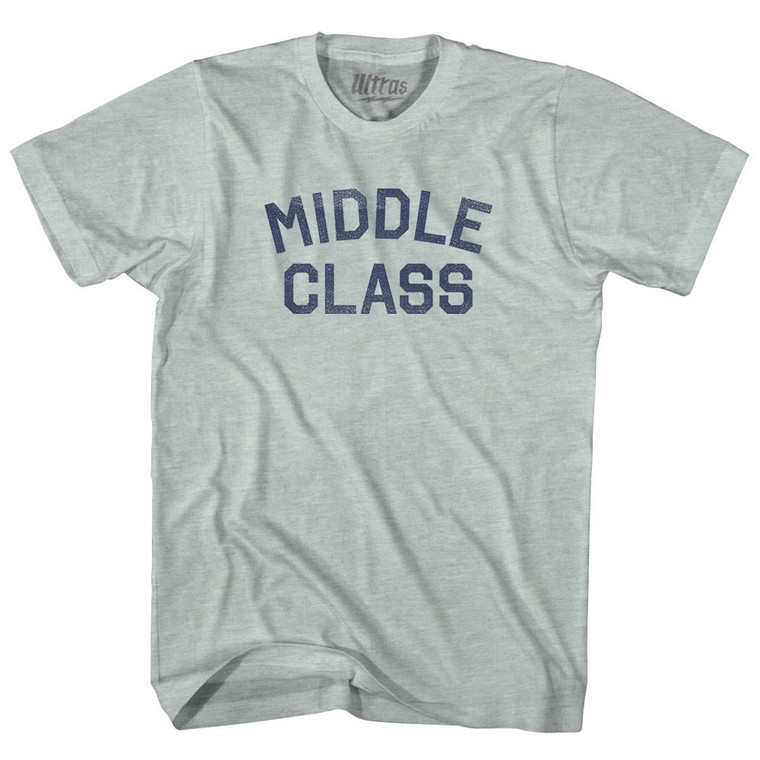 Middle Class Adult Tri-Blend T-shirt - Athletic Cool Grey