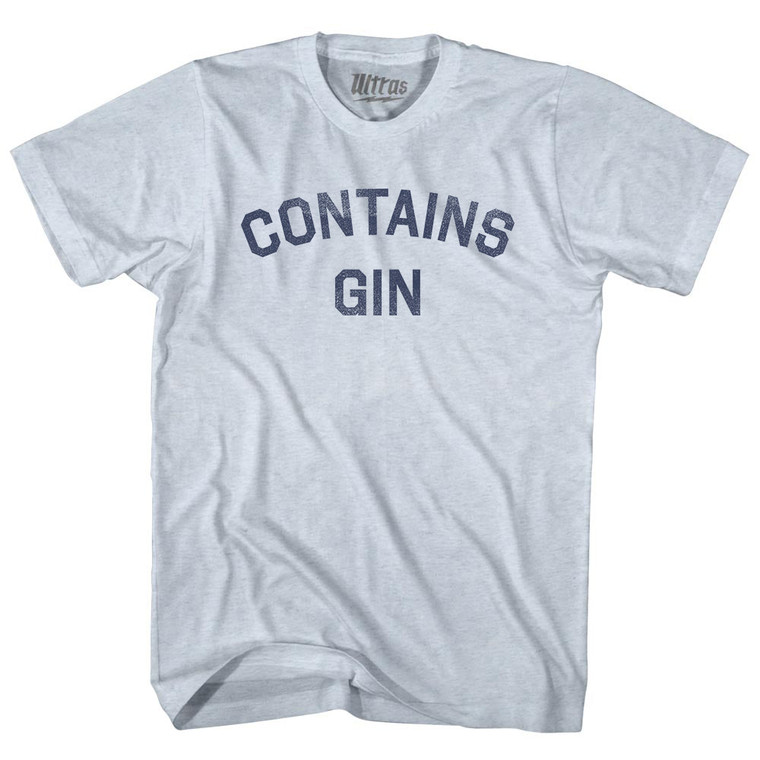 Contains Gin Adult Tri-Blend T-shirt - Athletic White