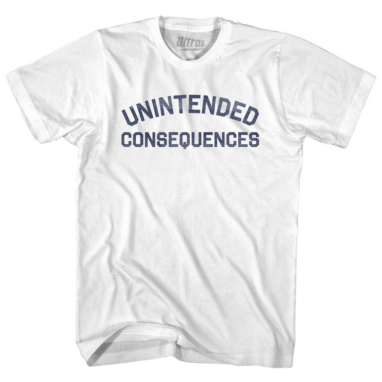 Unintended Consequences Womens Cotton Junior Cut T-Shirt - White