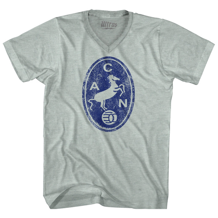 Napoli Vintage Horse Soccer Crest Adult Tri-Blend V-neck T-shirt ULT-248018