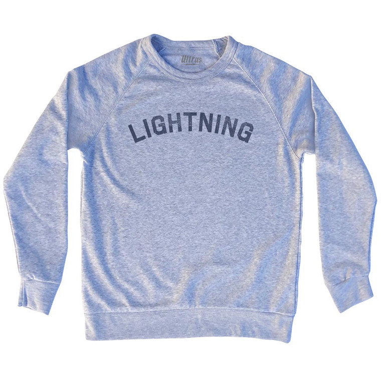 Lightning Adult Tri-Blend Sweatshirt - Grey Heather