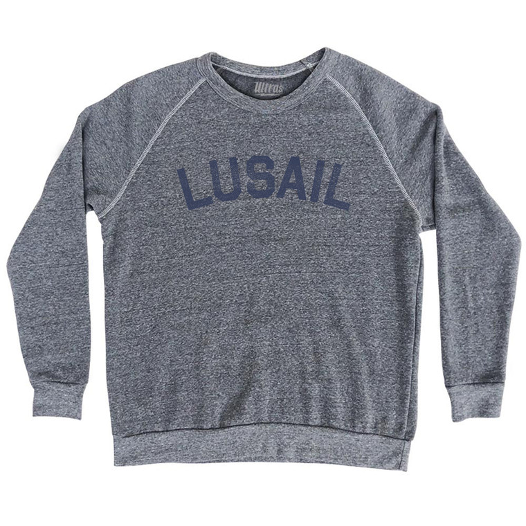 Lusail Adult Tri-Blend Sweatshirt - Athletic Grey