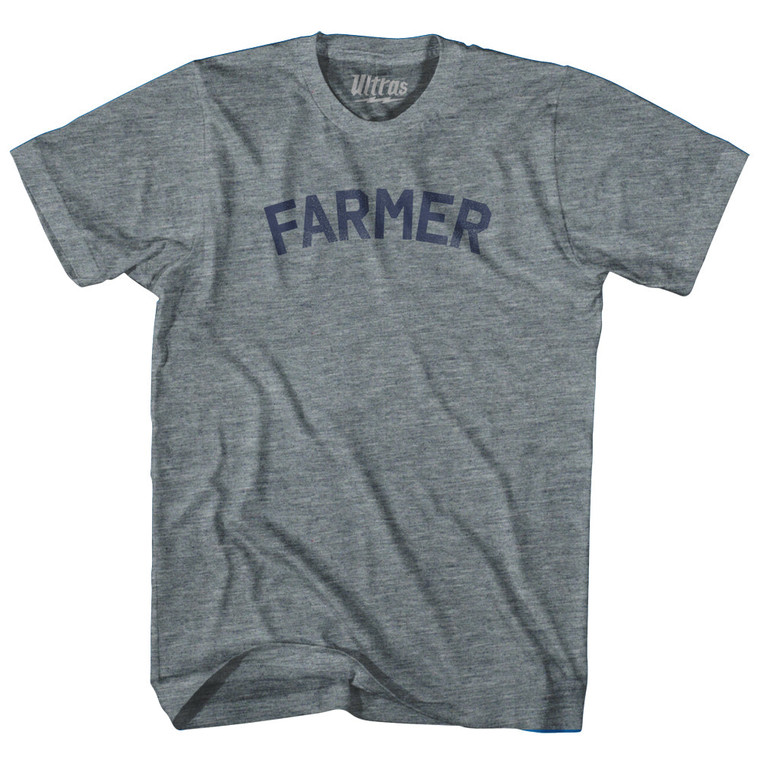 FARMER Youth Tri-Blend T-shirt - Athletic Grey