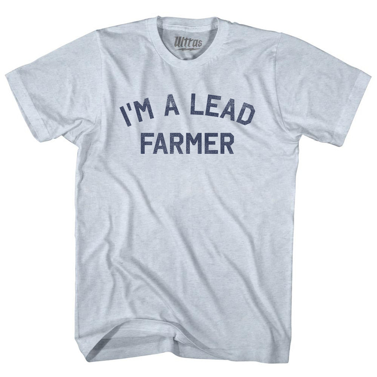 I'm A Lead Farmer Adult Tri-Blend T-shirt - Athletic White