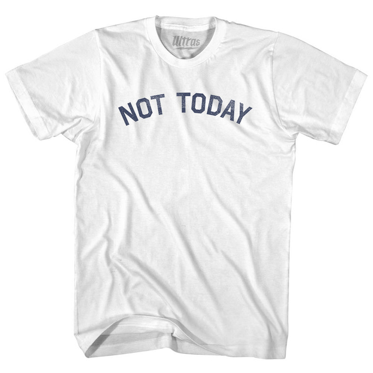 Not Today Youth Cotton T-shirt - White