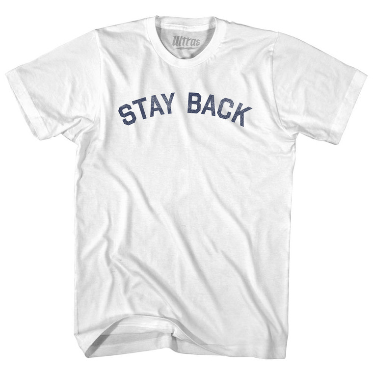 Stay Back Youth Cotton T-shirt - White
