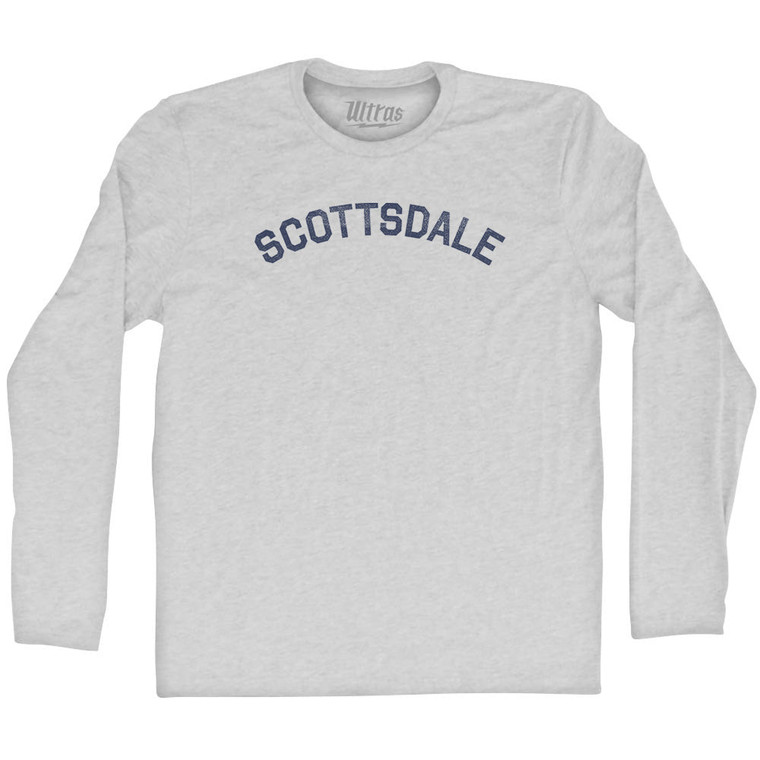 Scottsdale Adult Cotton Long Sleeve T-shirt - Grey Heather