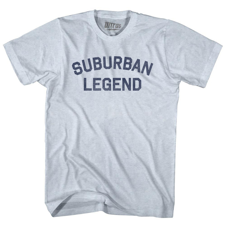 Suburban Legend Adult Tri-Blend T-Shirt - Athletic White