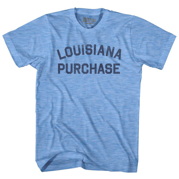 Louisiana Purchase Adult Tri-Blend T-shirt - Athletic Blue