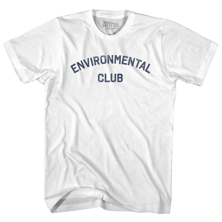 Environmental Club Adult Cotton T-shirt - White
