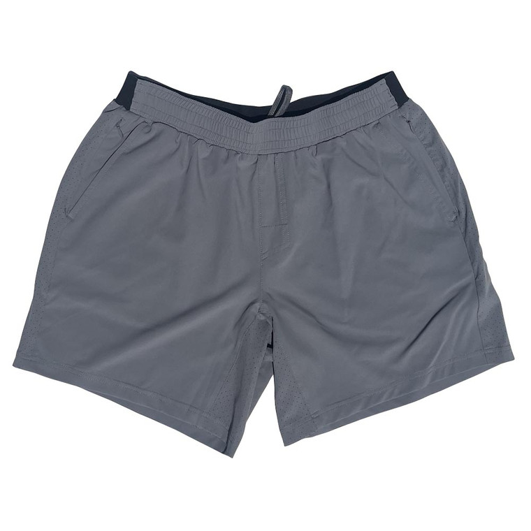 Ultras Plyo Tennis Shorts 7 Inch Inseam Side Pockets w/ Hidden Zippers - Dark Grey
