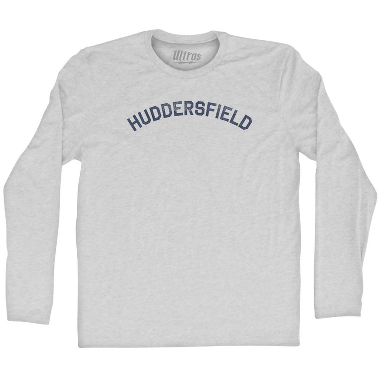 Huddersfield Adult Cotton Long Sleeve T-shirt - Grey Heather