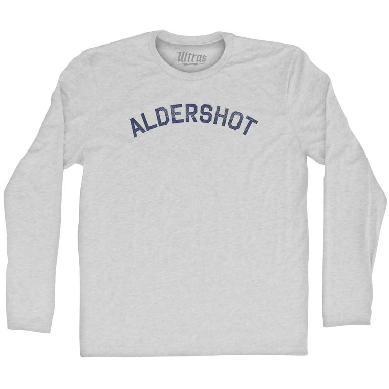Aldershot Adult Cotton Long Sleeve T-shirt - Grey Heather