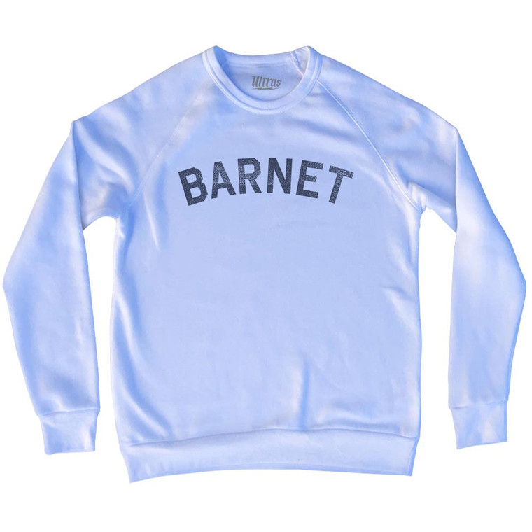 Barnet Adult Tri-Blend Sweatshirt - White