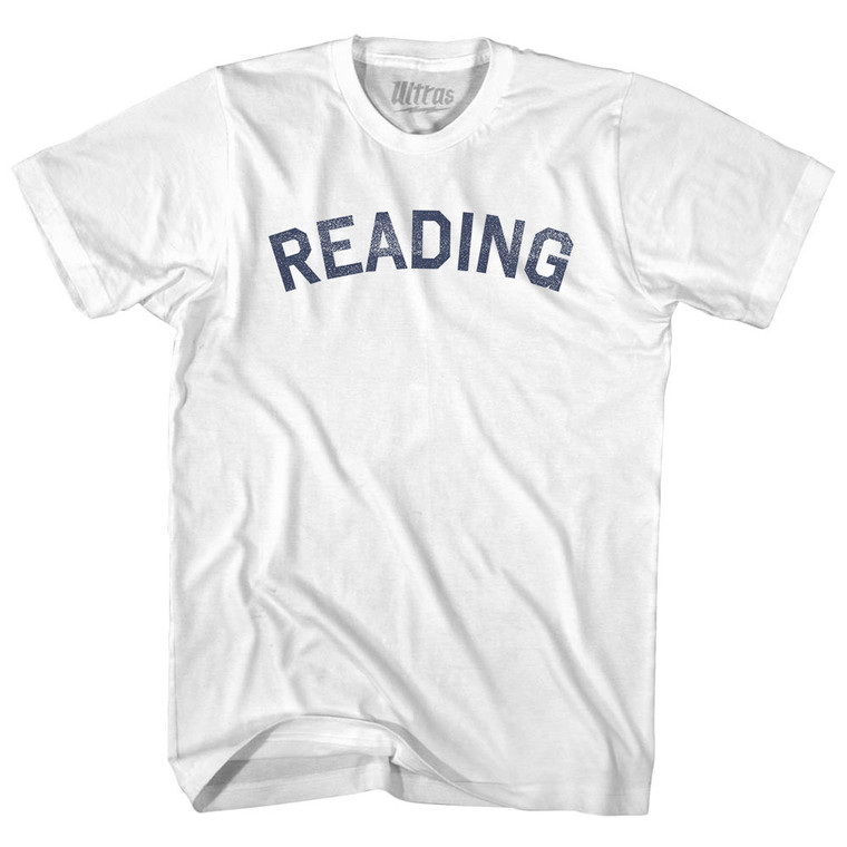 Reading Womens Cotton Junior Cut T-Shirt - White