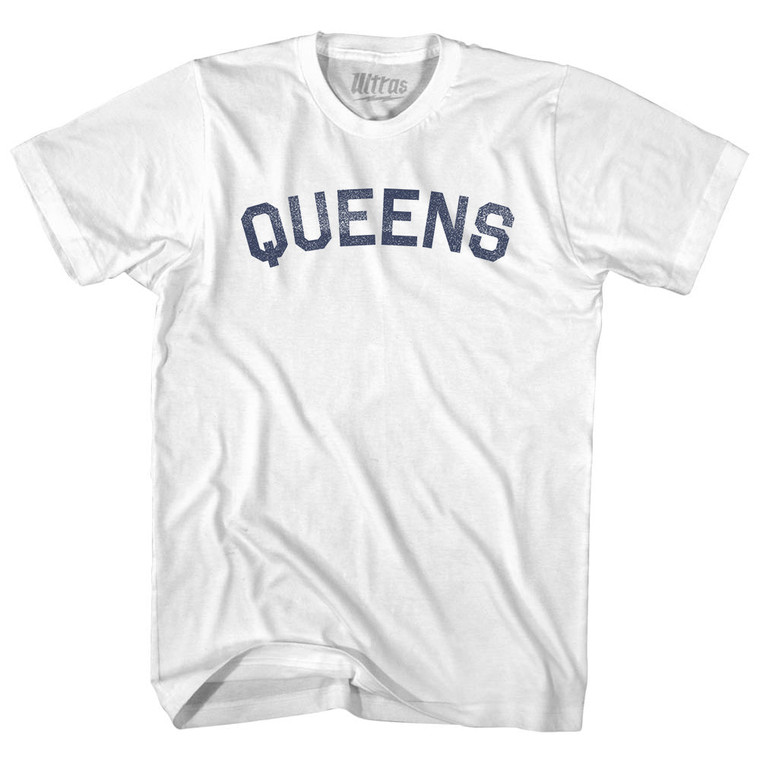 Queens Womens Cotton Junior Cut T-Shirt - White