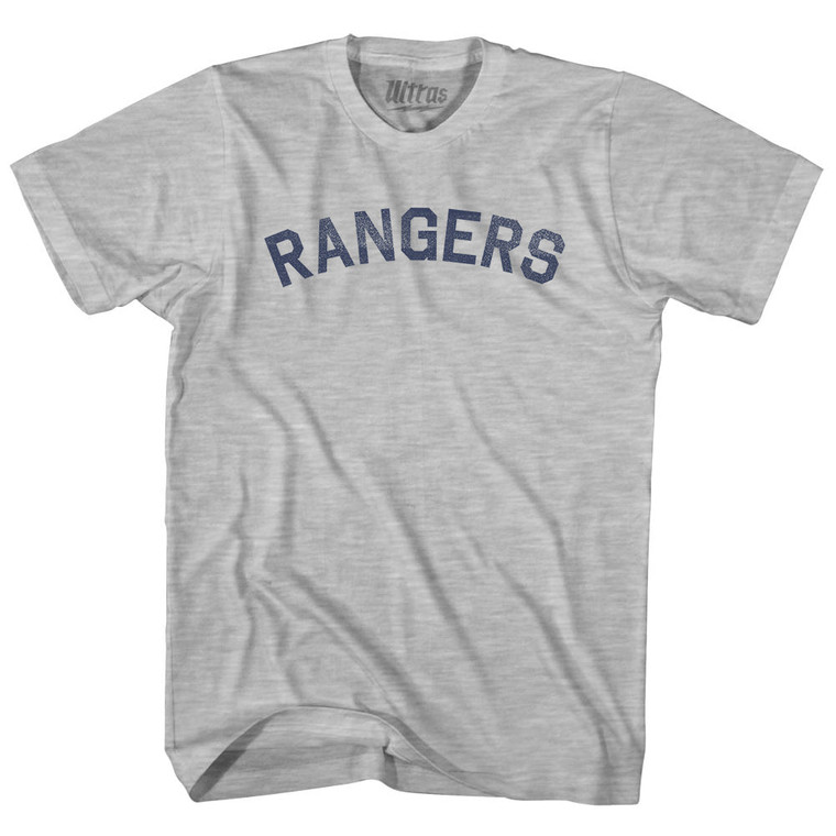 Rangers Adult Cotton T-shirt - Grey Heather