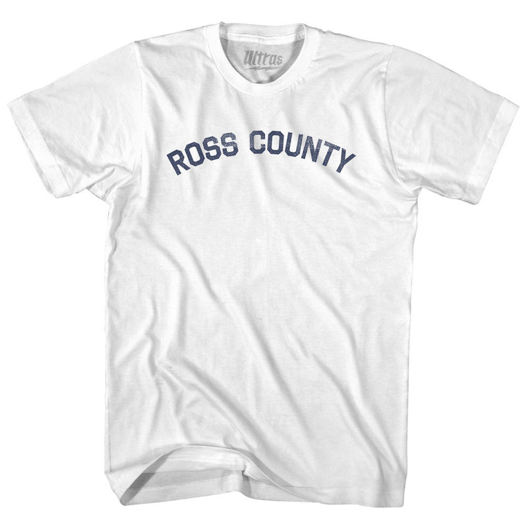 Ross County Adult Cotton T-shirt - White