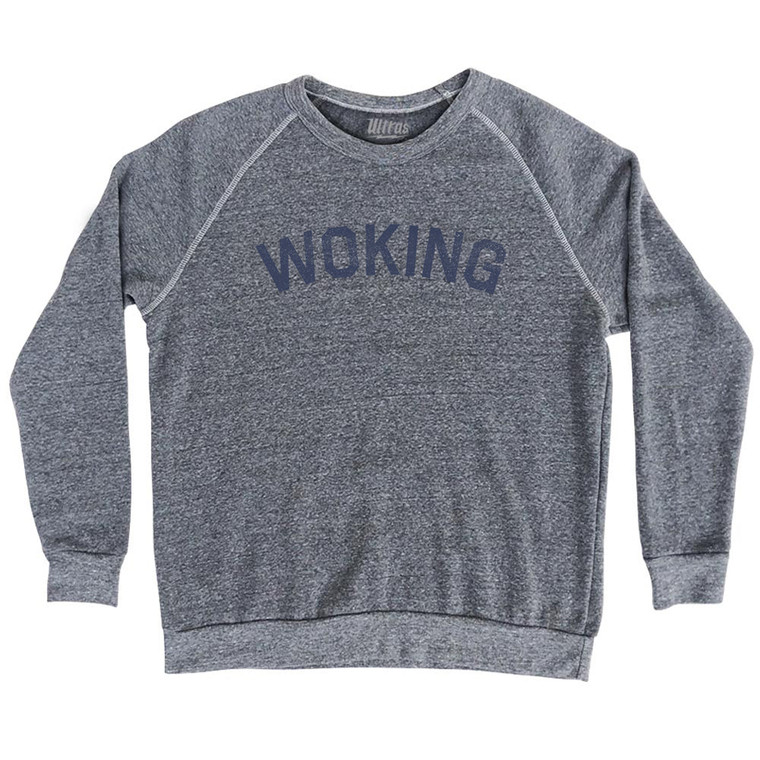 Woking Adult Tri-Blend Sweatshirt - Athletic Grey