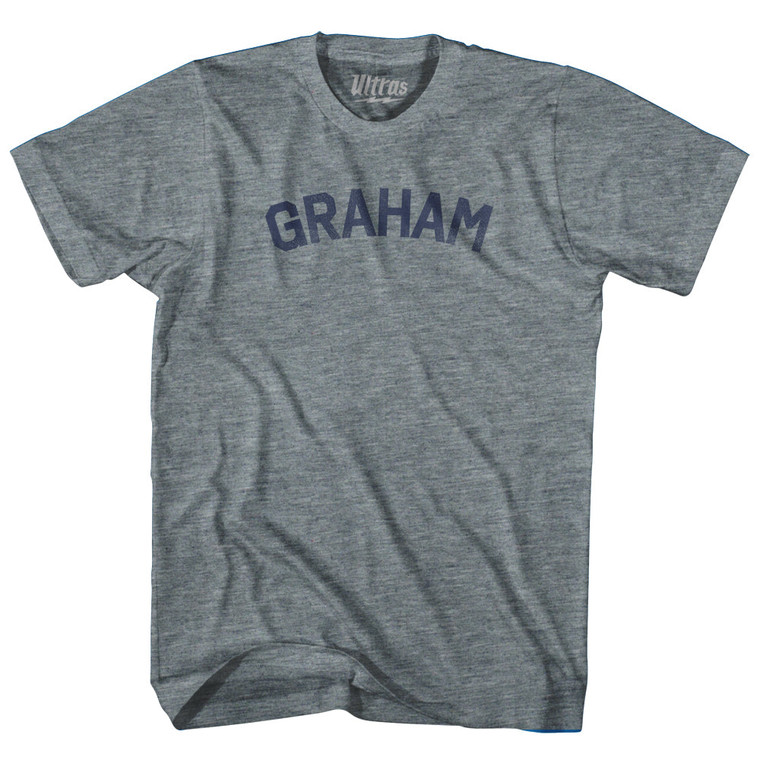 GRAHAM Womens Tri-Blend Junior Cut T-Shirt - Athletic Grey