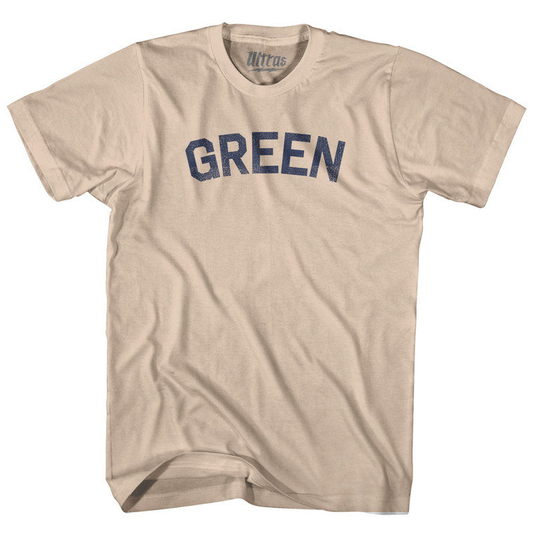 GREEN Adult Cotton T-shirt - Creme