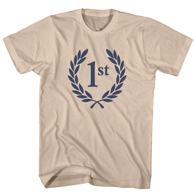 First Place Laurel Adult Cotton T-shirt - Creme
