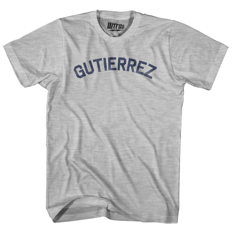 GUTIERREZ Adult Cotton T-shirt - Grey Heather