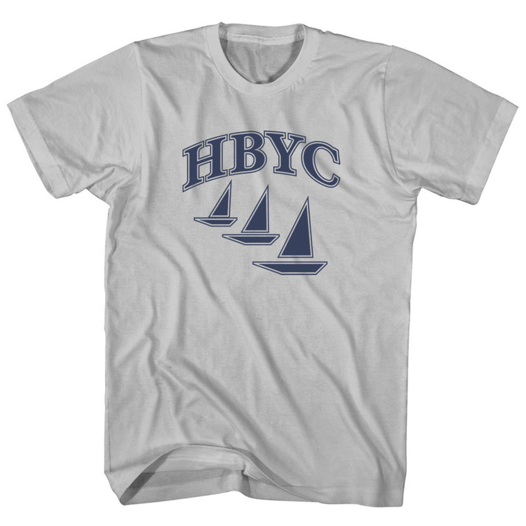 HBYC Hermosa Beach Yacht Club Adult Cotton T-shirt - Cool Grey