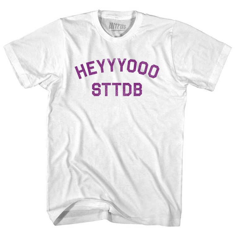 Heyyyooo STTDB Womens Cotton Junior Cut T-Shirt - White