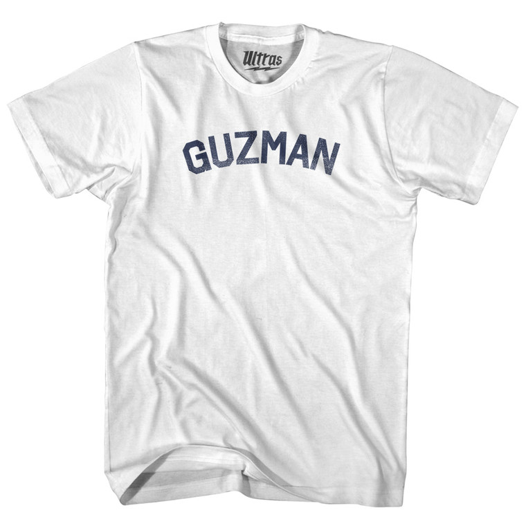 GUZMAN Womens Cotton Junior Cut T-Shirt - White