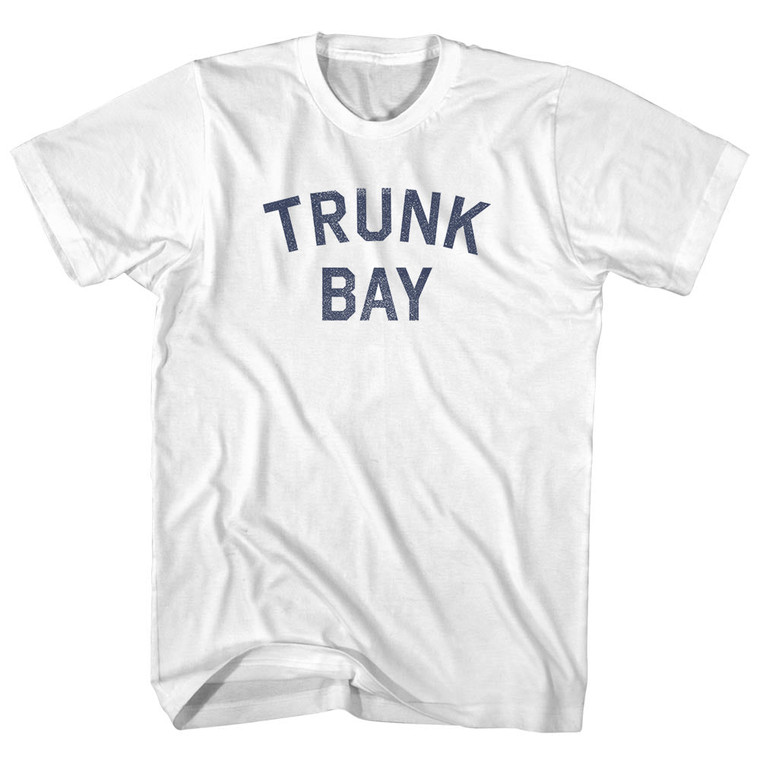 Trunk Bay Womens Cotton Junior Cut T-Shirt - White