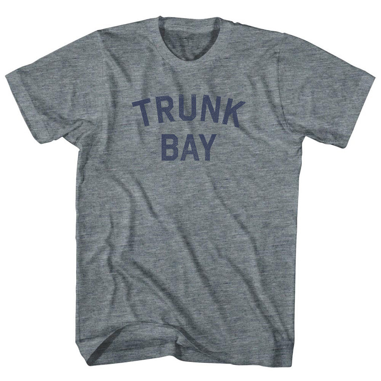 Trunk Bay Womens Tri-Blend Junior Cut T-Shirt - Athletic Grey