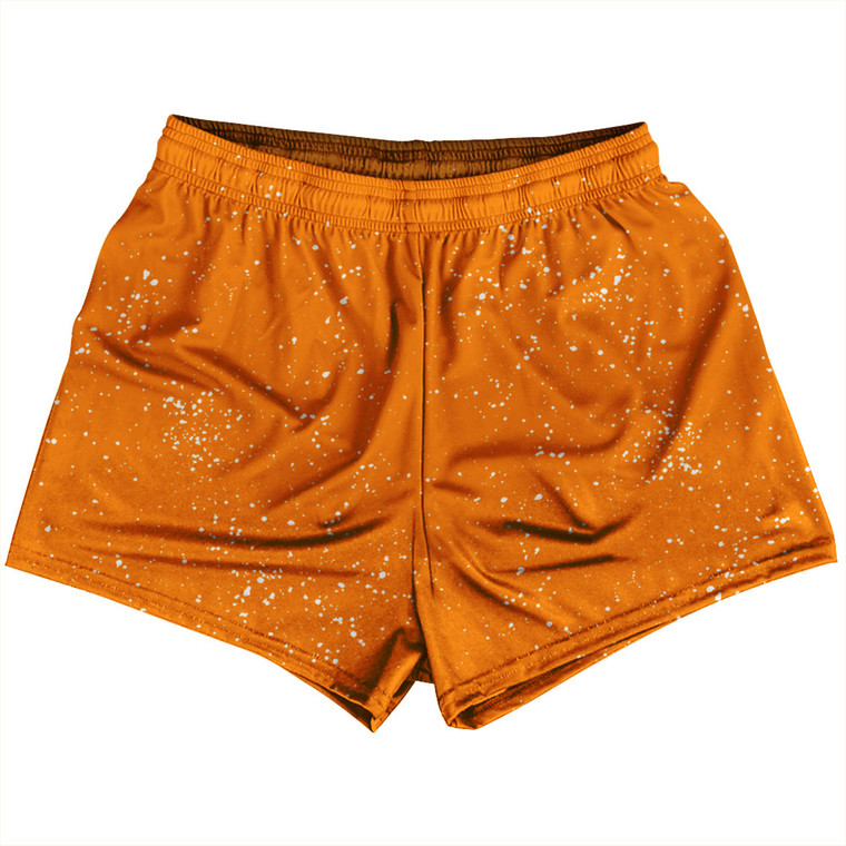 Super Fly Pattern Orange Tennessee and White Womens & Girls Sport Shorts End Made In USA - Orange Tennessee and White