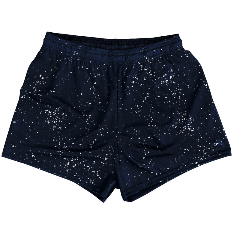 Super Fly Pattern Blue Navy and White Womens & Girls Sport Shorts End Made In USA - Blue Navy and White
