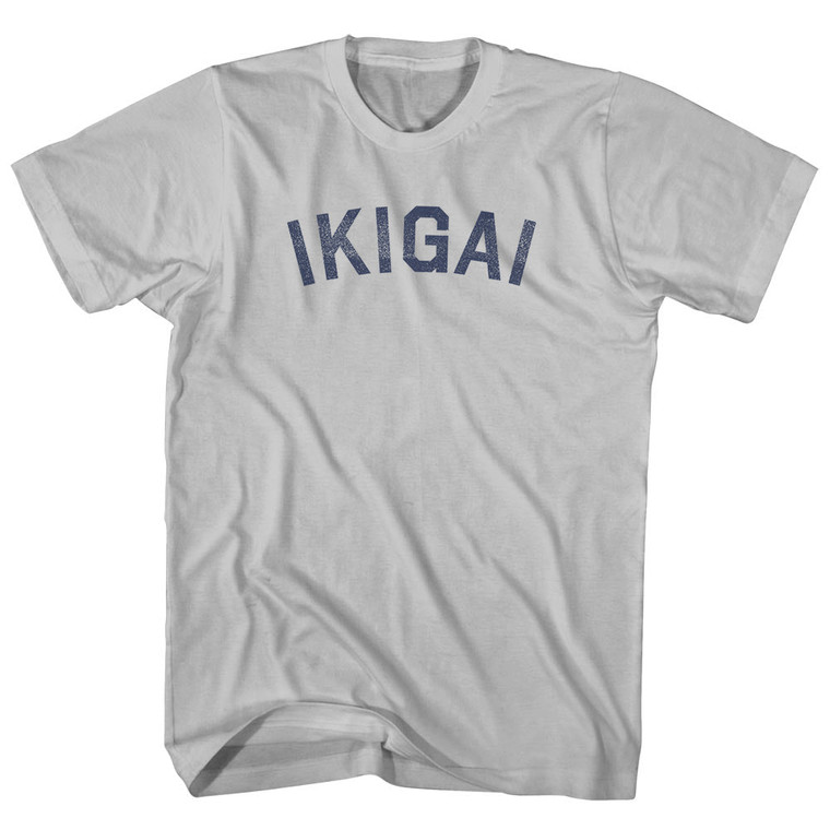 Ikigai Adult Cotton T-shirt - Cool Grey