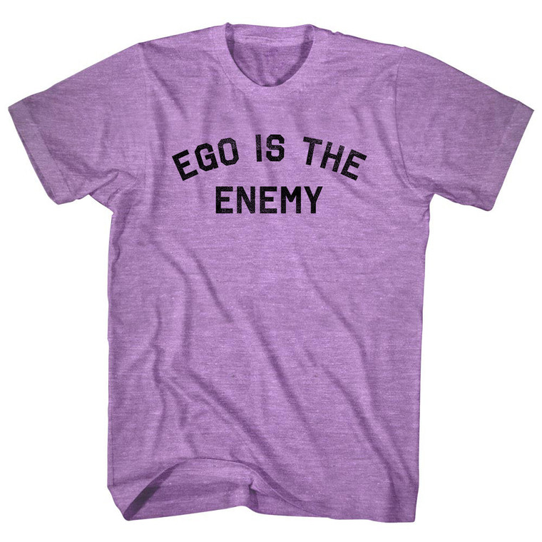Ego Is The Enemy Adult Tri-Blend T-shirt - Athletic Purple
