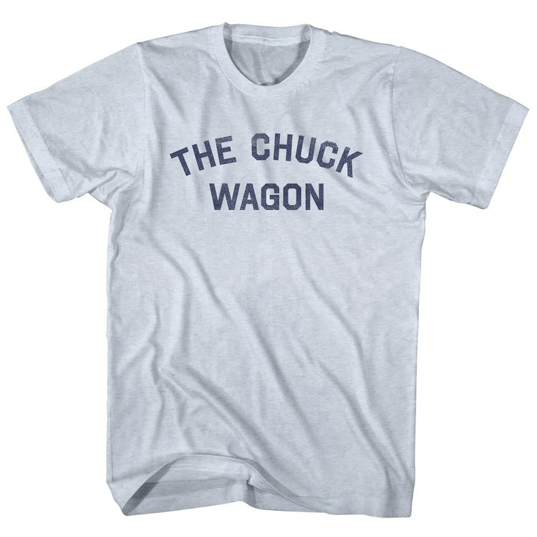 The Chuck Wagon Adult Tri-Blend T-shirt - Athletic White