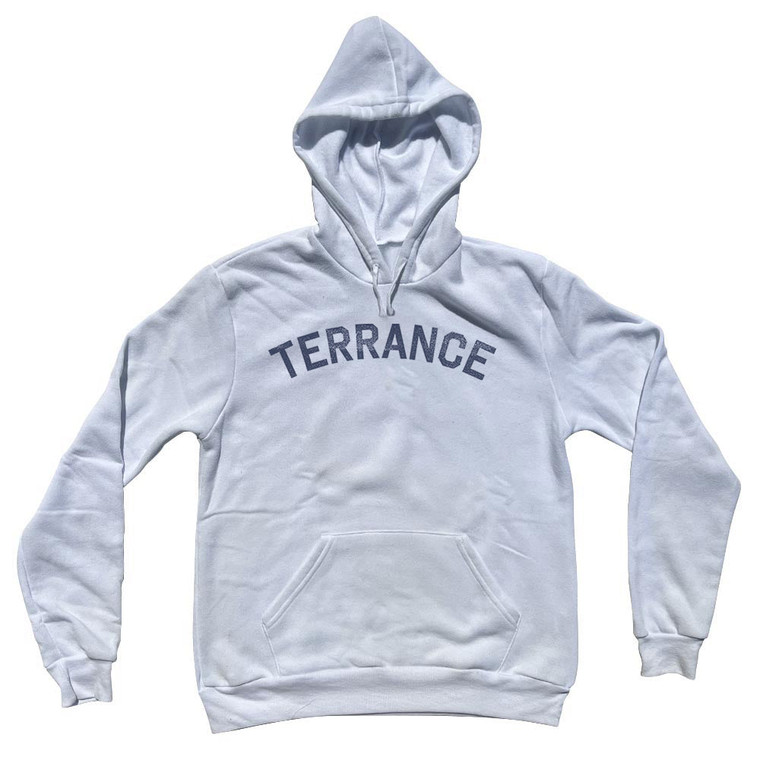 Terrance Adult Cotton Hoodie - White