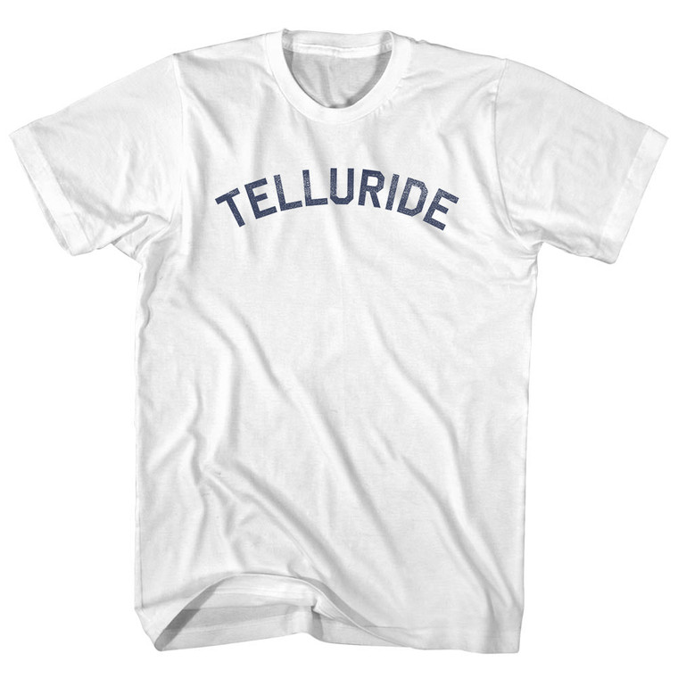 Telluride Womens Cotton Junior Cut T-Shirt - White