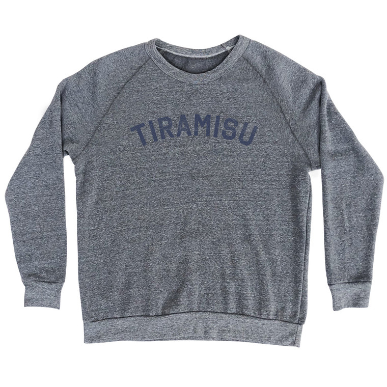 Tiramisu Adult Tri-Blend Sweatshirt - Athletic Grey
