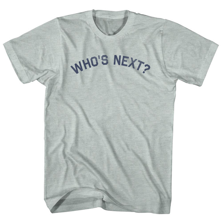Who's Next Adult Tri-Blend T-shirt - Athletic Cool Grey