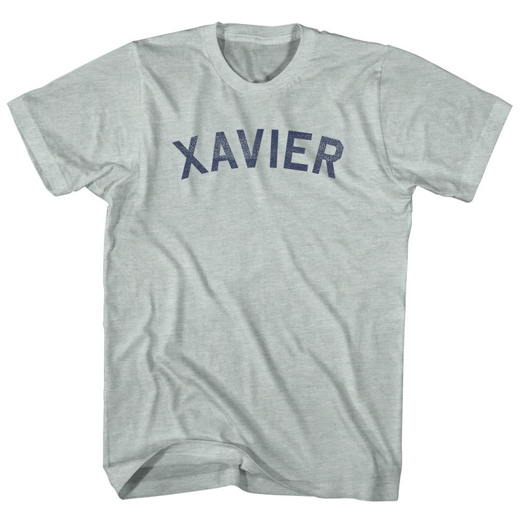 Xavier Adult Tri-Blend T-shirt - Athletic Cool Grey