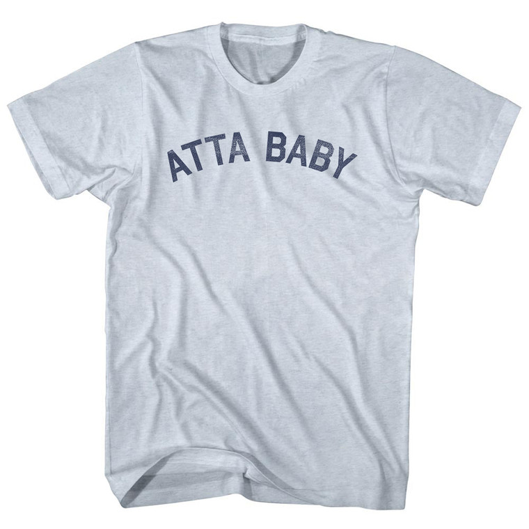 Atta Baby Adult Tri-Blend T-shirt - Athletic White