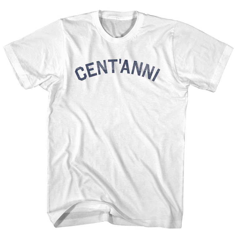 Cent'Anni Adult Cotton T-shirt - White